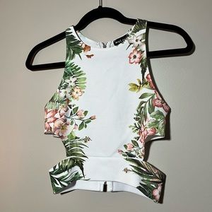 Wet seal floral crop top